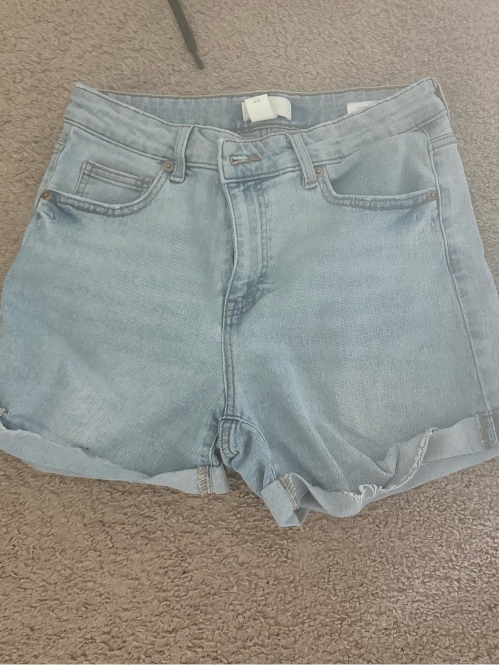 H&M Light Blue Denim High-Rise Women’s Shorts